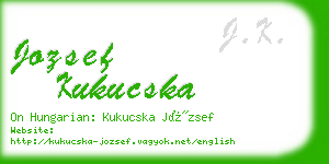 jozsef kukucska business card